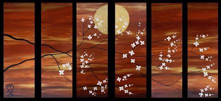 Dafen Oil Painting on canvas flowers -set127